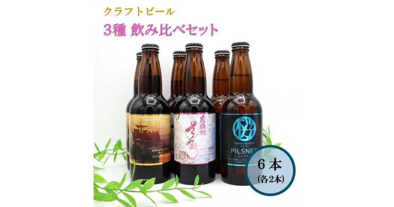 【ふるさと納税】クラフトビール 飲み比べ セット 6本入 BOX ギフト 贈答用 プレゼント お中元 父の日 お歳暮 誕生日 記念日 お祝い お酒 桜 酵母 ピルスナー PILSNER エール さくらブルワリー