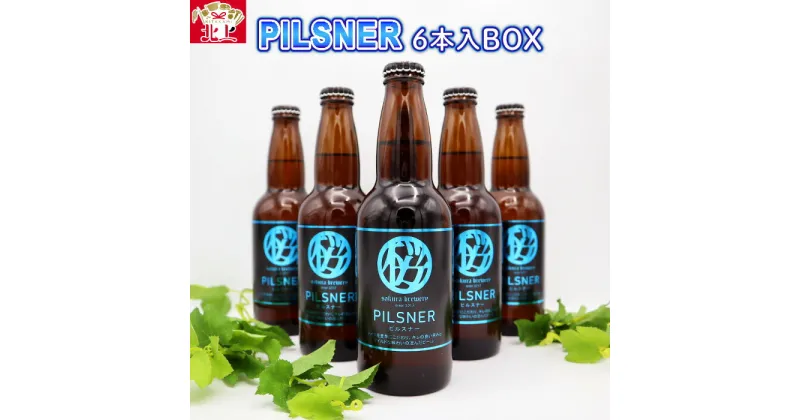 【ふるさと納税】岩手 の クラフトビール 「 PILSNER 」6本入 BOX ギフト 贈答用 プレゼント お中元 お歳暮 お祝い お酒 ピルスナー PILSNER さくらブルワリー