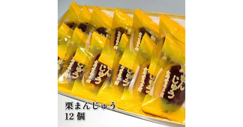 【ふるさと納税】 自慢の味！栗まんじゅう 12個入り 和菓子 お菓子 お土産 お中元 お歳暮 プレゼント 金清堂菓子舗