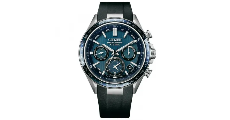 【ふるさと納税】シチズン 腕時計 アテッサ CC4050-18L CITIZEN 時計 メンズ ブラック ブルー プレゼント ギフト 贈答 贈りもの 就職祝い 誕生日 記念日 お祝い バレンタイン ソーラー 発電 電池交換 不要 松村時計店