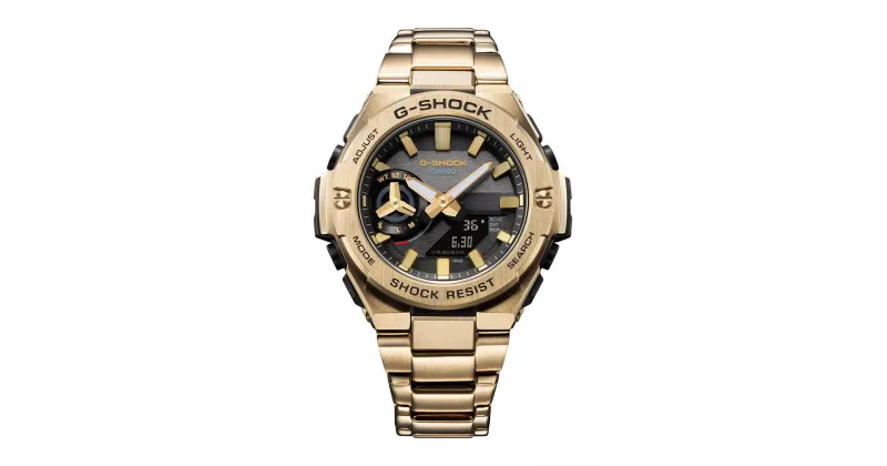 【ふるさと納税】 カシオ G-SHOCK GST-B500GD-9AJF ゴールド ウォッチ Bluetooth対応 誕生日 記念日 お祝い 卒業 入学 入社 成人 祝い プレゼント ギフト 贈答 贈りもの 贈り物 ソーラー 発電 電池交換 不要 松村時計店