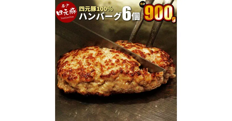 【ふるさと納税】GIFTON 岩手 四元豚 生 ハンバーグ 150g × 6個 900g 冷凍 総菜 豚 肉 加工品 父の日 お歳暮 ご当地 みやげ パーティー 母の日 プレゼント ギフト 贈り物 年末年始 大晦日 年越し お正月 ごえん株式会社