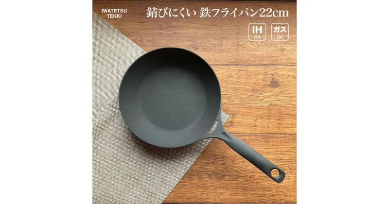 【ふるさと納税】鉄 フライパン 22cm IH 直火 ガス 対応 岩鉄鉄器 ダクタイルパン 22 日本製 調理器具 超軽量で錆びにくい 鉄のフライパン IH対応 キャンプギア キャンプ用品 アウトドア 用品 BBQ バーベキュー ソロキャン スキレット 鉄器 キッチン用品 岩手製鉄