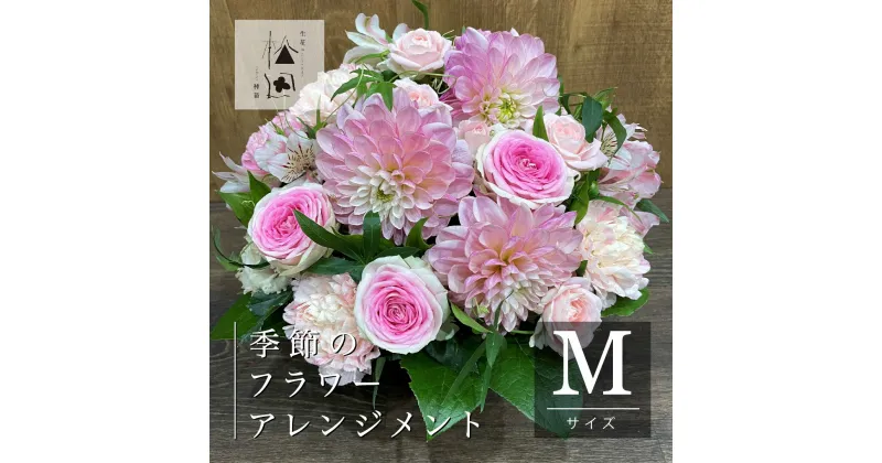 【ふるさと納税】花 季節 の フラワー アレンジメント Mサイズ 松田生花店 生花 季節の花 ギフト プレゼント 誕生日 インテリア お祝い 花束 結婚記念日 結婚祝い 開店祝い 定年 退職祝い 母の日 父の日 敬老の日 フラワー装飾技能士 1級 フローリスト 贈り物 贈答 記念日