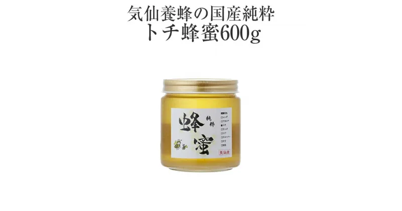 【ふるさと納税】はちみつ 国産純粋 トチ 蜂蜜 600g 気仙養蜂 瓶 添加物不使用