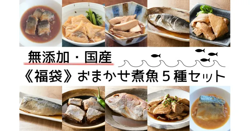 【ふるさと納税】《 福袋 》 おまかせ煮魚 5種セット 国産 無添加 どれが届くか お楽しみ 【 魚 煮魚 煮付け おかず おつまみ 簡単 調理 冷凍 人気 おすすめ おまかせ 食べ比べ 防災 備蓄 プレゼント ギフト 贈り物 贈答品 アウトドア キャンプ 岩手 陸前高田 】★