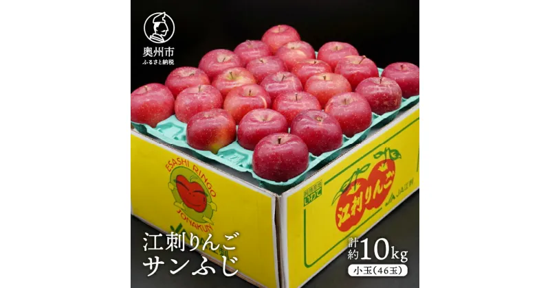 【ふるさと納税】 江刺りんご サンふじ 小玉 10kg（46玉）【令和7年1月お届け】 フルーツ 林檎 [AQ028]