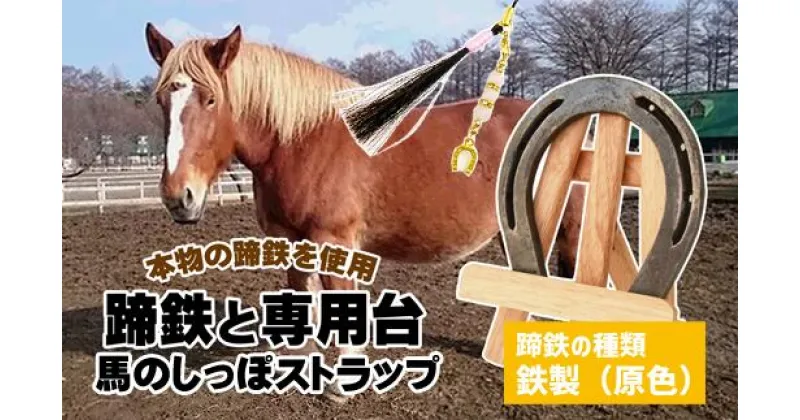 【ふるさと納税】馬 ウマ うま グッズ セット 本物 蹄鉄 しっぽ アクセサリー 手作り 幸運 厄除け お守り 選べる種類 天然石 馬っこパークオリジナルセット ＜鉄製 原色＞（蹄鉄・専用台・馬のしっぽストラップ）【馬っこパーク・いわて】 岩手県 滝沢市 送料無料