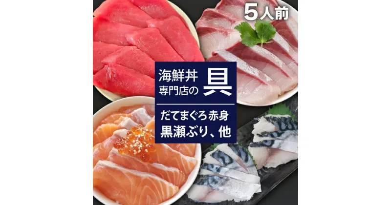 【ふるさと納税】 海鮮丼 具 おすすめ まぐろ 赤身 & サーモン & 黒瀬ぶり & 〆さば 合計 5人前 / 刺身 さしみ 新鮮 海鮮 魚 生食用 マグロ だてまぐろ 本マグロ 本まぐろ 本鮪 ぶり ブリ 鰤 鯖 サバ さば 簡単 時短 手軽 寿司 すし 鮨 丼 岩手県 滝沢市 送料無料 十六家