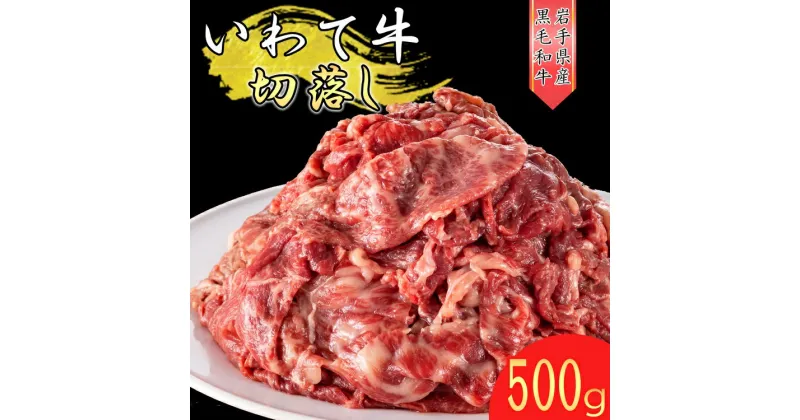 【ふるさと納税】いわて牛 《黒毛和牛》 切り落とし 500g 国産 牛肉 肉 焼肉 牛丼 すき焼き 小分け 冷凍 いわちく 和牛※着日指定不可※離島への配送不可