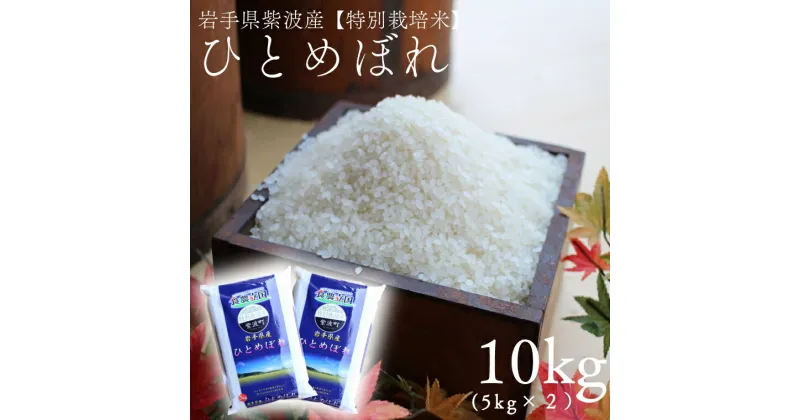 【ふるさと納税】米 10kg ひとめぼれ10kg（5kg×2袋）令和6年産 岩手県紫波町産 ふるさと納税 米 岩手県 【特別栽培米】さめても美味しい おこめ（AD051）