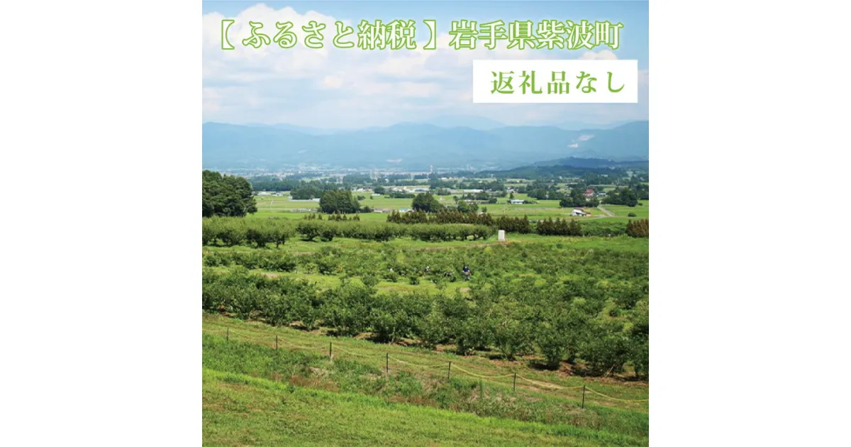 【ふるさと納税】返礼品なし 岩手県紫波町 お礼の品を辞退する（1,000円単位でご寄付いただけます）