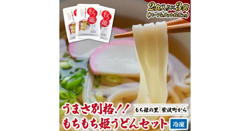 【ふるさと納税】紫波町産 小麦 もちもち姫うどん (2食入×3袋) (AI012)