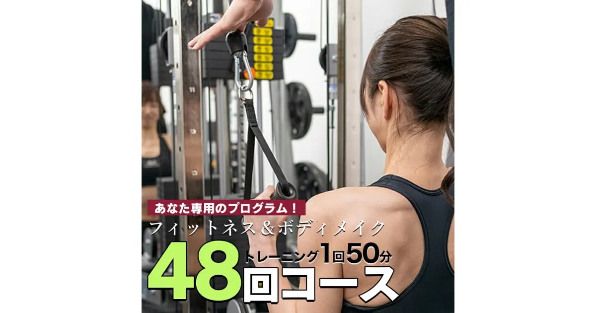 【ふるさと納税】パーソナルトレーニング　“48回コース（6ヶ月）”　矢幅駅近くの個室トレーニングジム『fab（ファブ）』