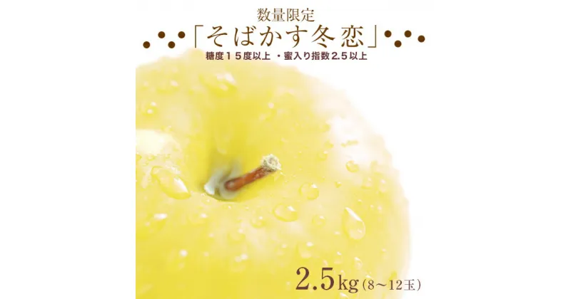 【ふるさと納税】【数量限定】12月発送　糖度15.0以上　『そばかす冬恋』2.5kg（8玉～12玉）