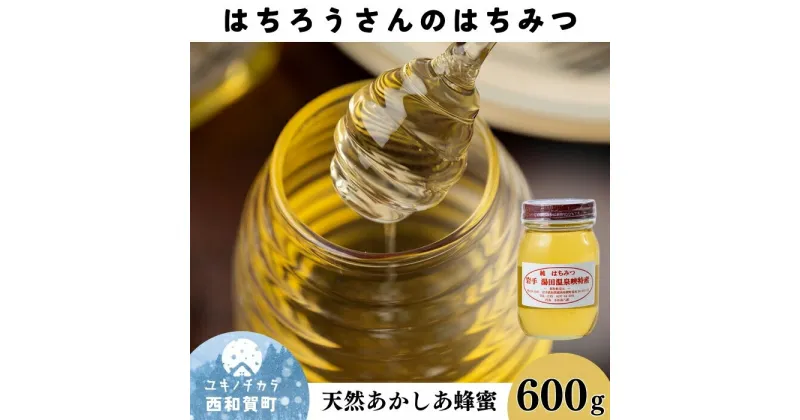 【ふるさと納税】純はちみつ湯田温泉峡特産「はちろうさんのはちみつ」600g