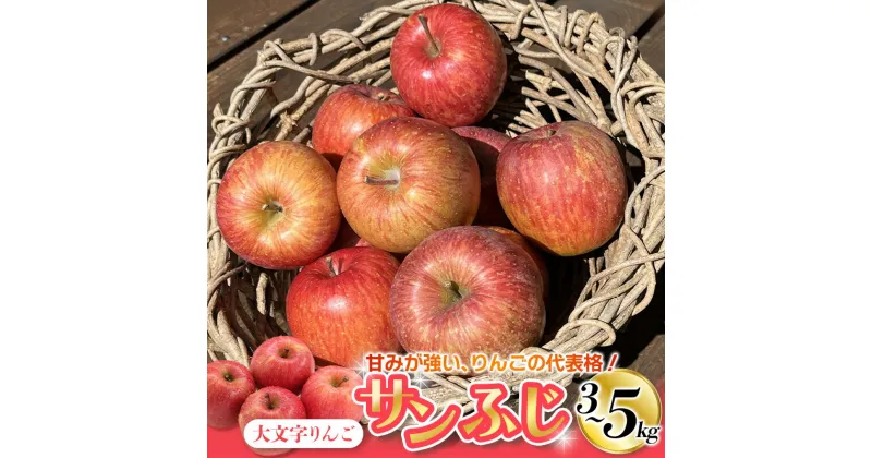 【ふるさと納税】 ＼選べる容量／ りんご サンふじ 3kg 5kg 大文字りんご園 / 蜜 国産 樹上完熟 幻のりんご 15000円 林檎 果物 くだもの フルーツ 産地直送 予約 先行予約 送料無料 【令和6年度分予約受付】【2024年12月上旬より順次発送】レビューキャンペーン実施中