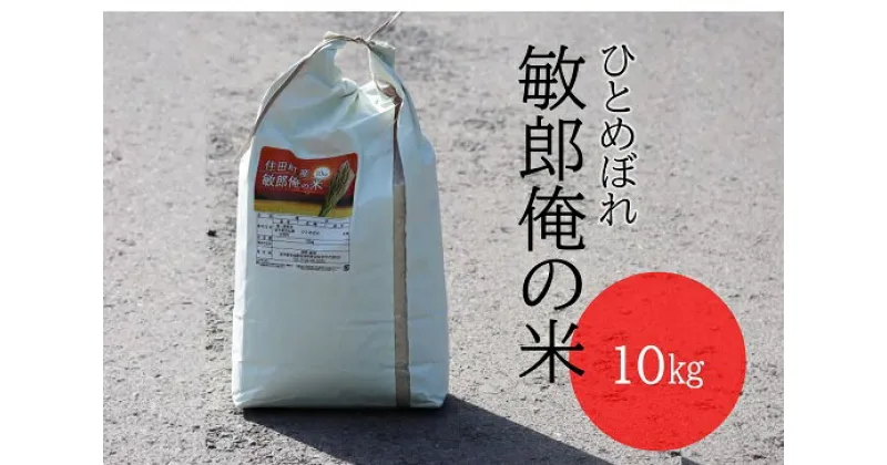 【ふるさと納税】ひとめぼれ10kg　敏郎俺の米