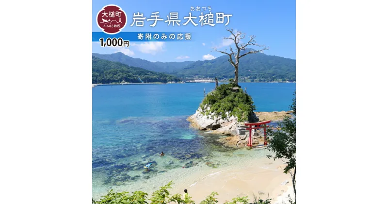 【ふるさと納税】≪返礼品なし≫ 岩手県 大槌町 1,000円