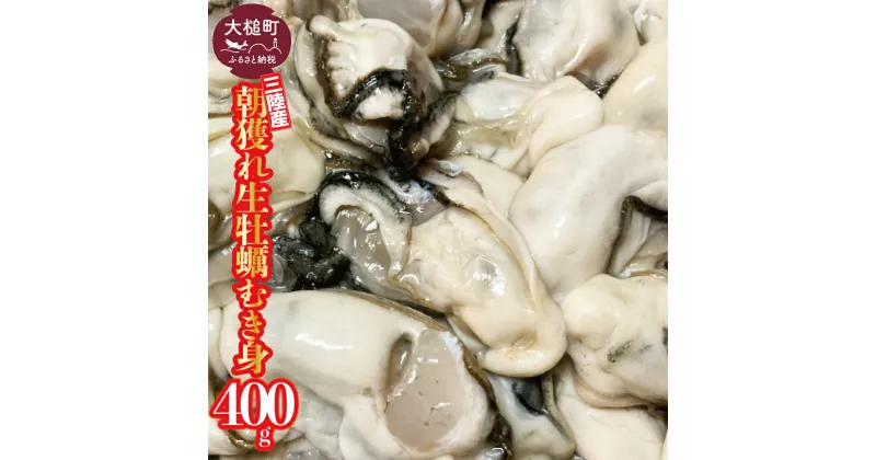 【ふるさと納税】【2024年12月より発送】 朝獲れ 生牡蠣 むき身 400g 加熱用【配送日・曜日指定不可】