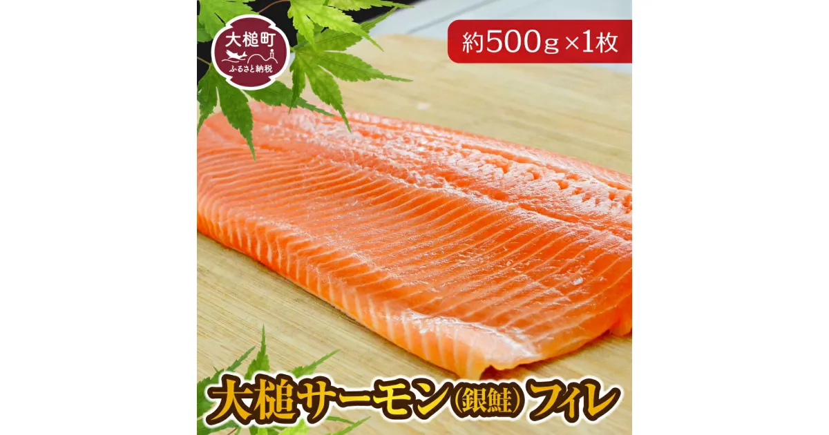 【ふるさと納税】大槌 サーモン (銀鮭) フィレ 約500g 1枚 ふるさと 魚 大槌町 グルメ 食べ物 惣菜 鮭 切り身 人気 おかず 海鮮 海鮮食品 魚介類 魚介