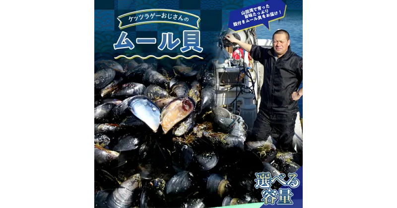 【ふるさと納税】 ＼高評価★5！！／ケッツラゲーおじさんのムール貝 2kg／4kg しゅうり貝 殻付きムール貝 山田町 三陸 YD-619var