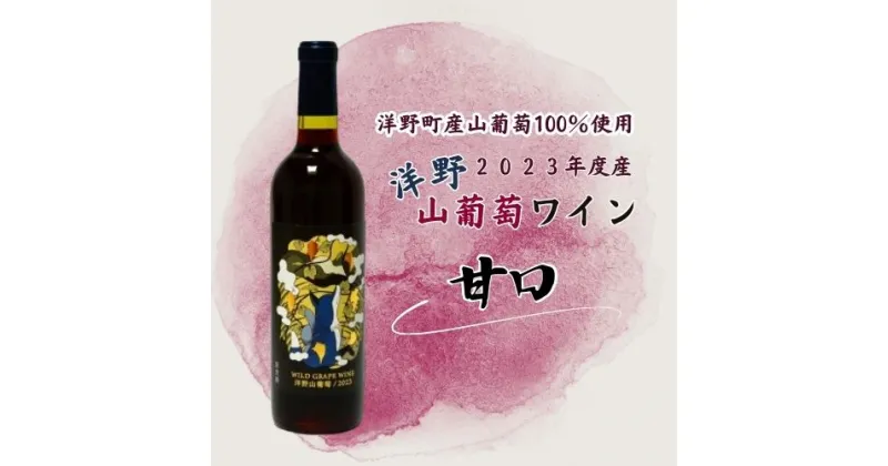 【ふるさと納税】【2023年産】洋野山葡萄ワイン 720ml（甘口）