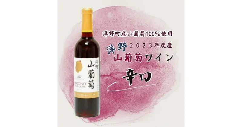 【ふるさと納税】【2023年産】洋野山葡萄ワイン 720ml（辛口）