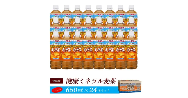 【ふるさと納税】伊藤園 健康ミネラル麦茶 650ml×24本【お～いお茶 ケース 送料無料 ソフトドリンク まとめ買い 常備 備蓄】 | お茶 旨み 渋み うまみ スッキリ 日本茶 国産 おいしい 飲みきり お手軽 お徳用 お出掛け ペットボトル 箱買い