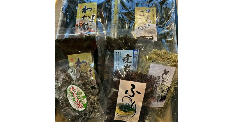 【ふるさと納税】十三浜 浜だより（わかめ・こんぶ・海藻6種7品） 塩蔵わかめ こんぶ とろろ昆布 めかぶ 焼き海苔 ふのり