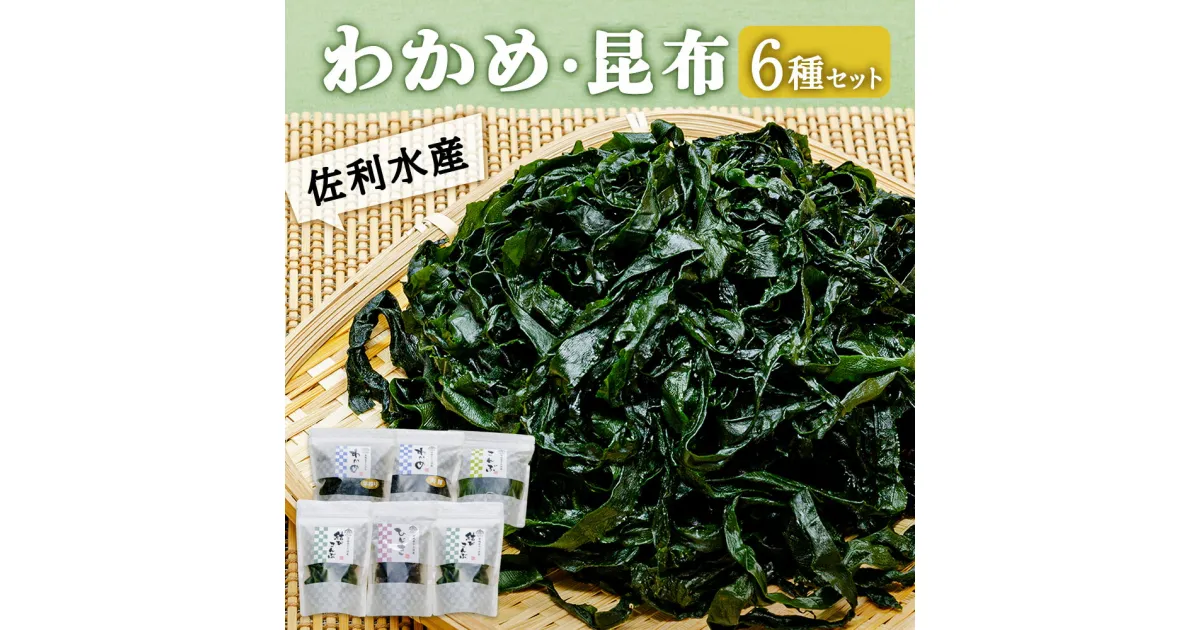 【ふるさと納税】佐利水産のわかめ・昆布6種セット 塩蔵わかめ 三陸産 塩蔵こんぶ 乾燥ひじき