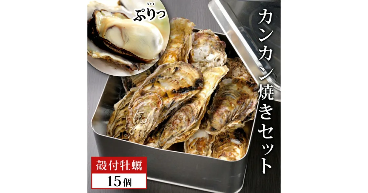 【ふるさと納税】牡蠣 宮城県産 漁師の 牡蠣カンカン焼きセット（牡蠣15個）生牡蠣 殻付き牡蠣 蒸し牡蠣 焼き牡蠣 牡蠣小屋 三陸 かき 殻付き カンカン焼き カンカン 宮城県 石巻市 かき カキ 海鮮 海産物 魚介類 魚貝類