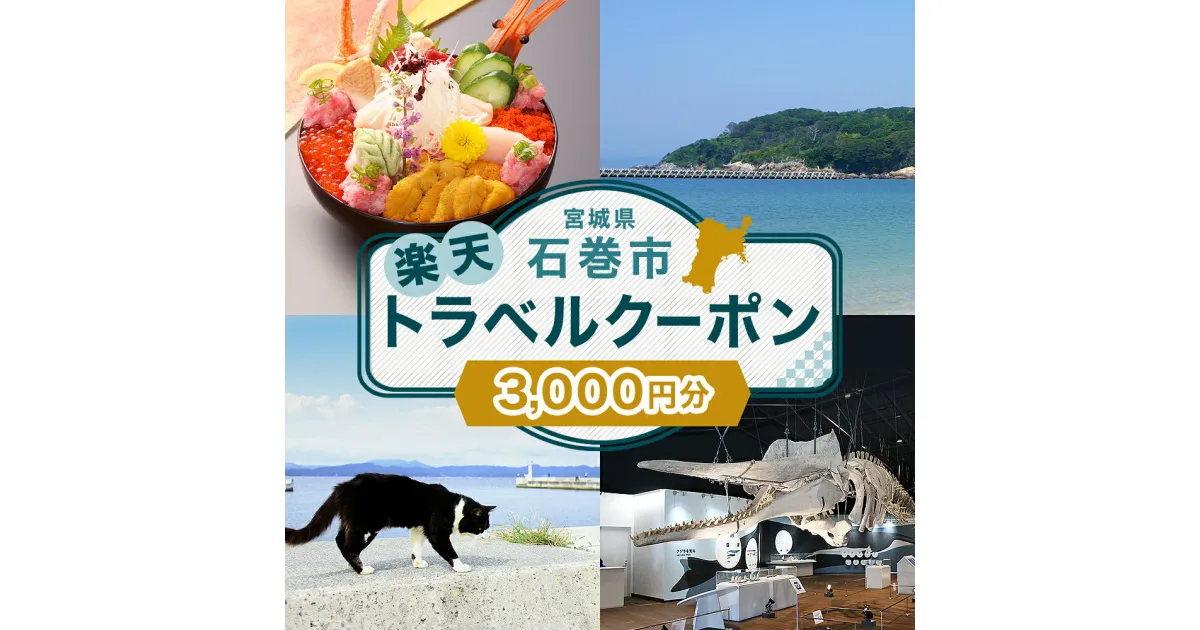 【ふるさと納税】宮城県石巻市の対象施設で使える楽天トラベルクーポン寄付額10,000円