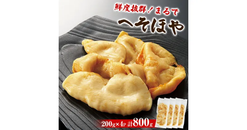 【ふるさと納税】ホヤ 宮城県産 “ まるで ” へそほや 800g （200g×4）冷凍 刺身 小分け 食べきり 海鞘 ほや酢 むき身 ヘソホヤ 宮城県 石巻市 魚介類 魚介 おつまみ