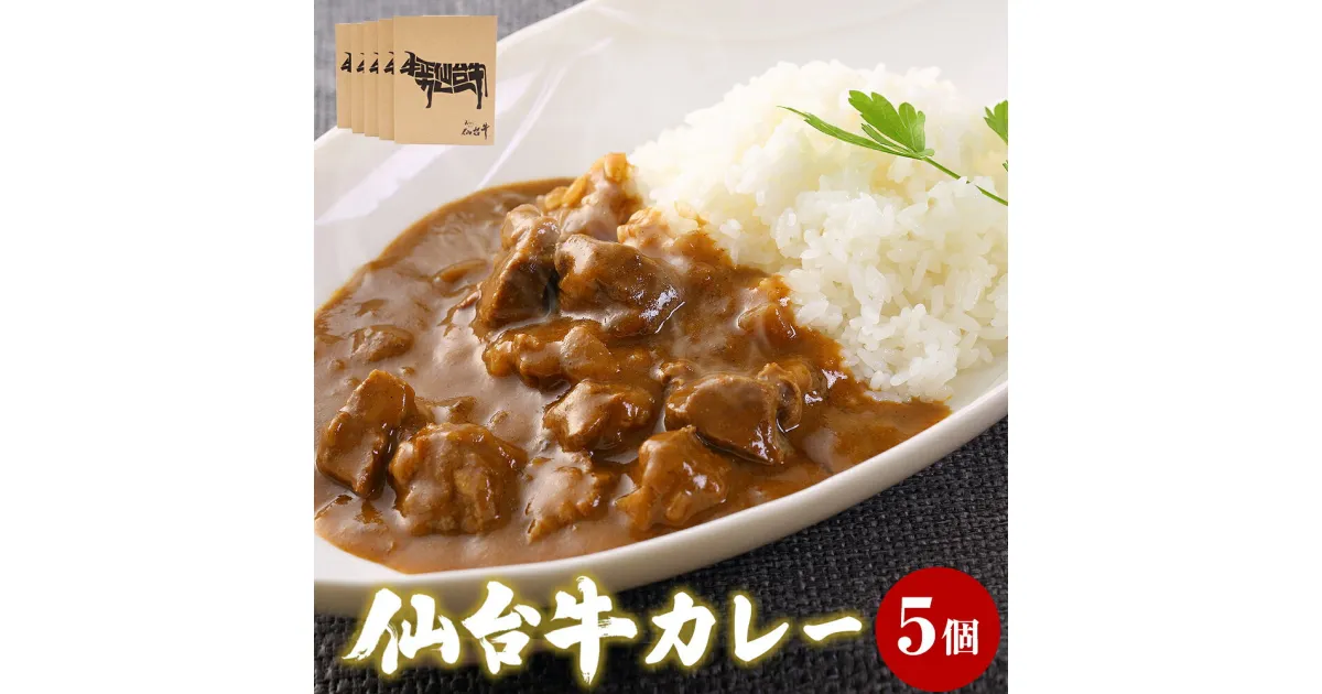 【ふるさと納税】牛正 仙台牛 カレー 5個