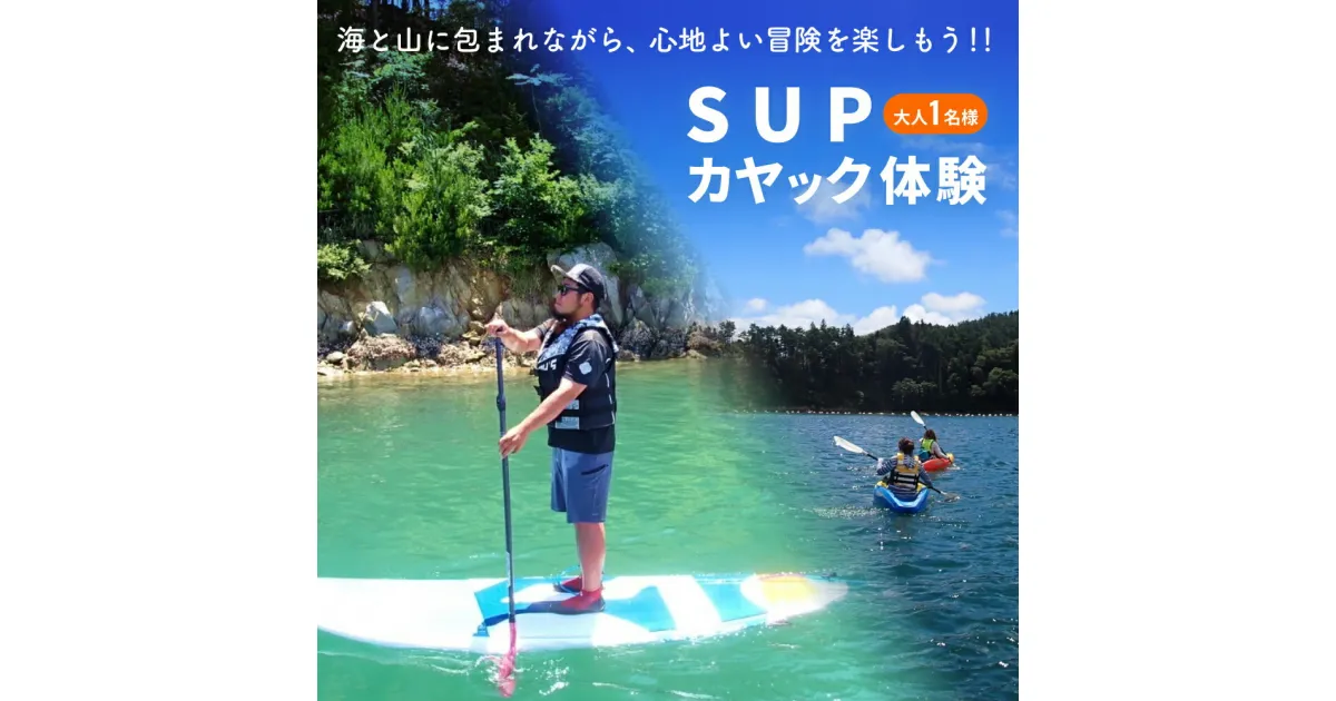 【ふるさと納税】SUP ・ カヤック 体験 大人1名様分 体験ツアー 石巻市 雄勝湾 海