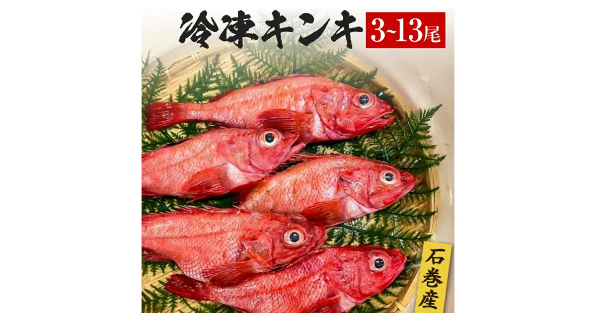 【ふるさと納税】キンキ 3-13尾 石巻産 冷凍 吉次 魚 高級魚 キチジ 宮城県 石巻市