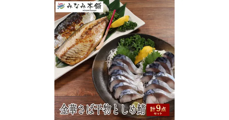 【ふるさと納税】さば干物としめ鯖 合計9点セット サバ シメサバ 鯖 〆鯖 魚 魚介 惣菜 おかず おつまみ みなみ本舗 塩竈市 宮城県