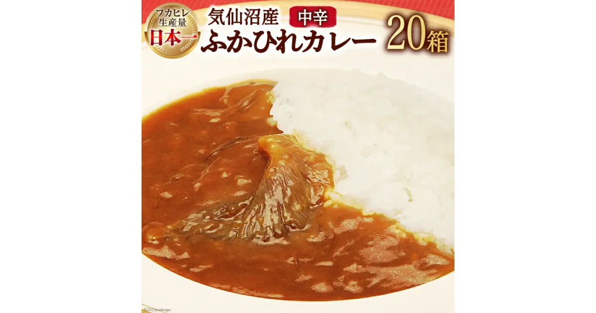 【ふるさと納税】気仙沼産 ふかひれカレー 180g×20箱 [気仙沼市物産振興協会 宮城県 気仙沼市 20563457] カレー レトルト かれー 食品 感想