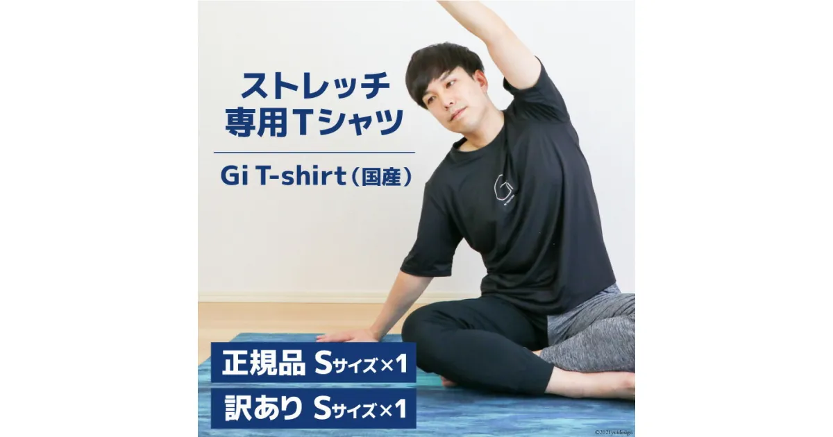 【ふるさと納税】【ストレッチ専用Tシャツ2枚】Gi T-shirt（国産）正規品Sサイズ・訳ありSサイズ [Gi by OGATORE 宮城県 気仙沼市 20563620] Tシャツ 半袖 黒 黒色 メンズ レディース ストレッチ オガトレ 感想