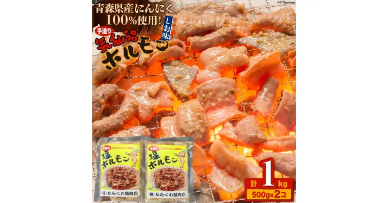 【ふるさと納税】焼肉 ホルモン 気仙沼ホルモンしお味500g×2個 [からくわ精肉店 宮城県 気仙沼市 20563692] 精肉 お肉