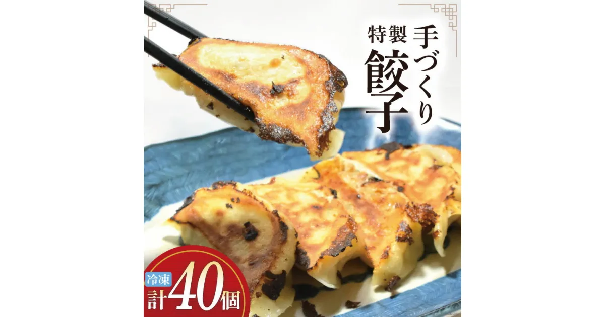 【ふるさと納税】餃子 手づくり 特製餃子(20個入りx2p) [食工房貞秀 宮城県 気仙沼市 20563773] 冷凍 惣菜 ギョウザ レビューキャンペーン 感想