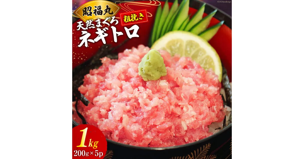 【ふるさと納税】天然まぐろ ネギトロ 計1kg（200g×5パック）小分け [臼福本店 宮城県 気仙沼市 20564310] ネギトロ ねぎとろ マグロ 鮪 まぐろ まぐろたたき マグロたたき 刺身 冷凍 国産 個包装 メバチマグロ レビューキャンペーン 感想 感想