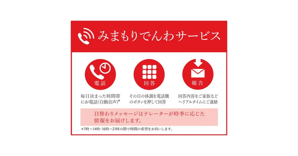 【ふるさと納税】 みまもりでんわサービス 郵便局 固定電話12か月 毎日電話 自動音声 家族 両親 高齢者 一人暮らし 安否確認 体調確認 見守り 代行 状況報告 ふるさと納税 宮城県 白石市 白石【32152】