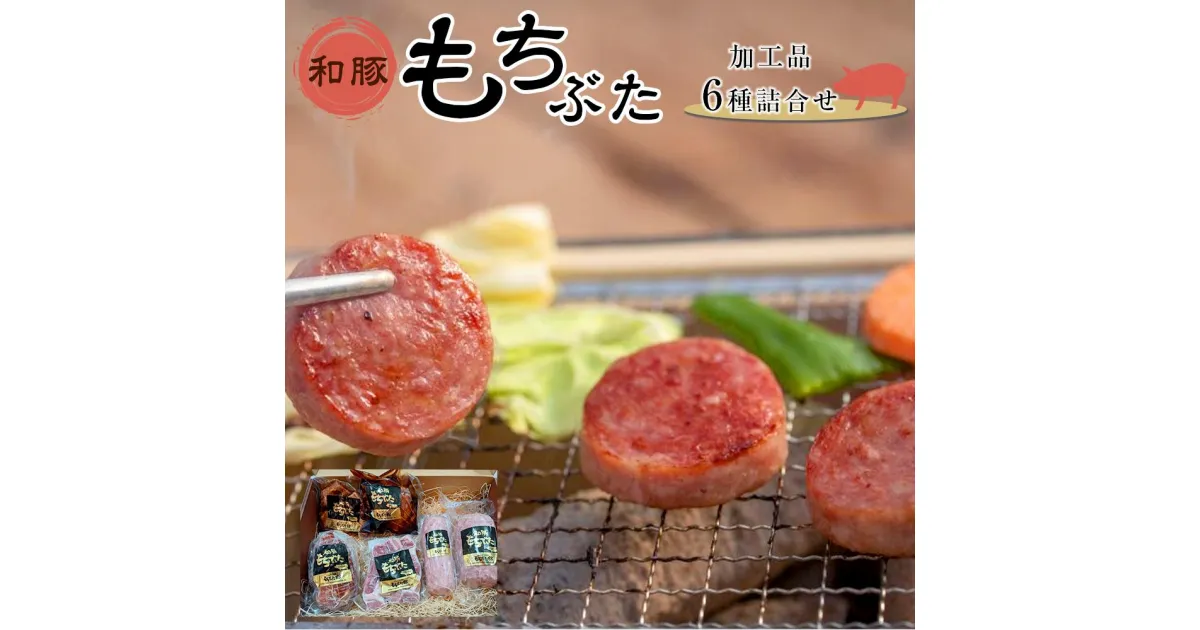 【ふるさと納税】豚肉 和豚もちぶた 加工品6種詰合せ ( ボンレスハムブロック & ゴロゴロベーコン & ボロニアソーセージ & サラミ & 煮豚 & 角煮 ) × 各1パック | 肉 お肉 にく 食品 宮城県産 人気 おすすめ 送料無料 ギフト セット