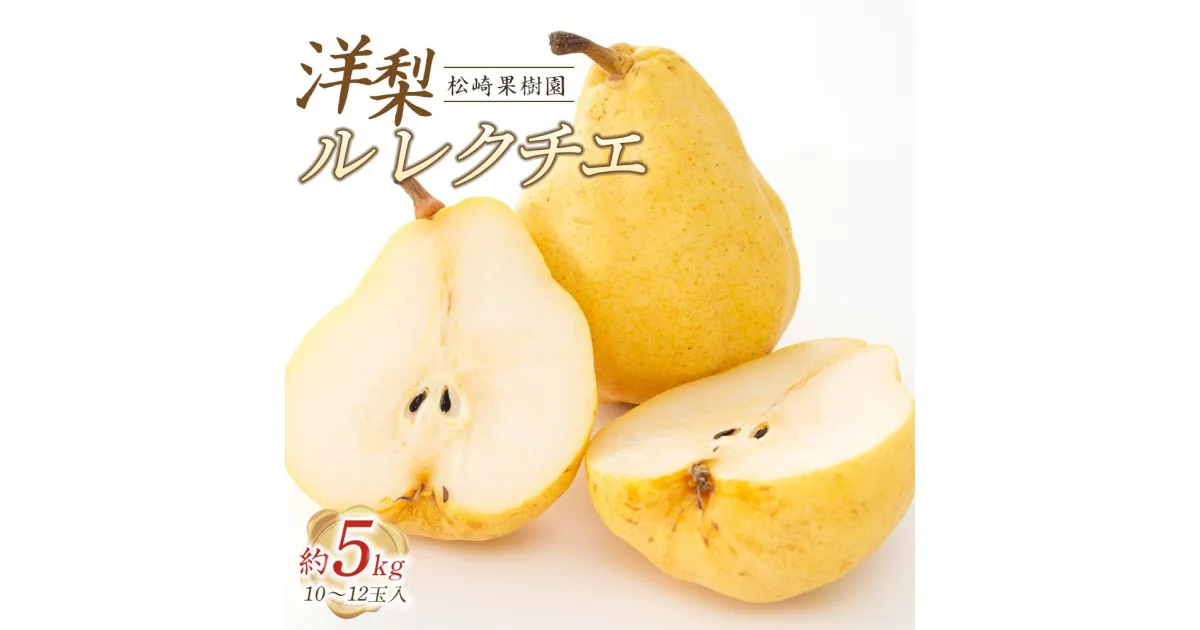 【ふるさと納税】洋梨「ル レクチエ」約5kg（10～12玉入）【松崎果樹園】 | ルレクチェ ルレクチエ フルーツ 果物 くだもの 食品 人気 おすすめ