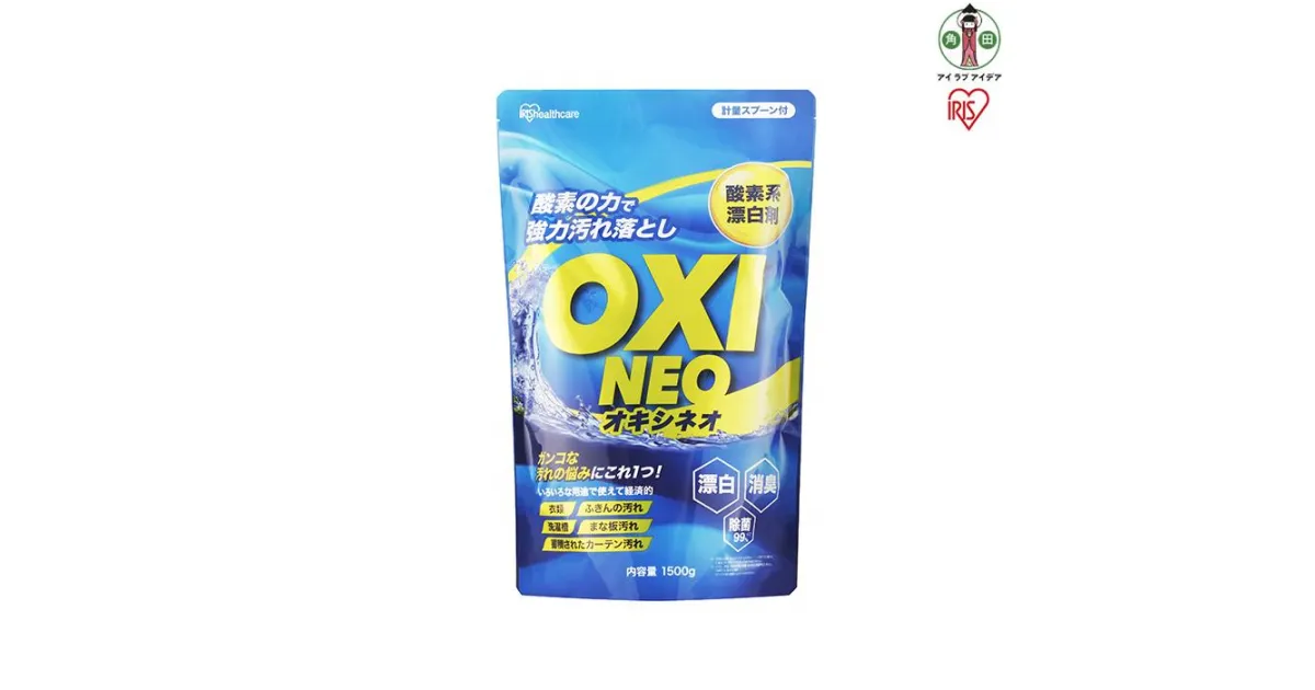 【ふるさと納税】粉末漂白剤オキシネオ　6kg(1500g×4個） | 洗剤 洗濯洗剤 漂白剤 酸素系漂白剤 粉末洗剤 住宅洗剤 台所洗剤 衣類用洗剤 キッチン 洗濯 アイリスオーヤマ