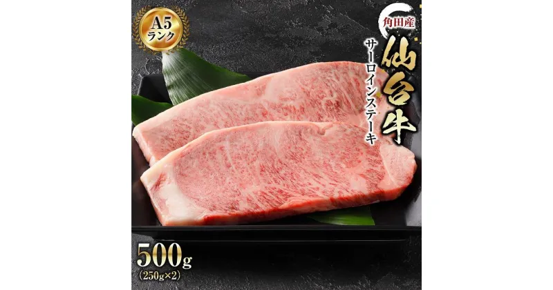 【ふるさと納税】【角田産仙台牛A5ランク】サーロインステーキ500g（250g×2）