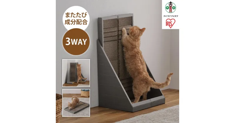 【ふるさと納税】猫　爪とぎ　やすり付き爪とぎ　P-YT650　ブラウン