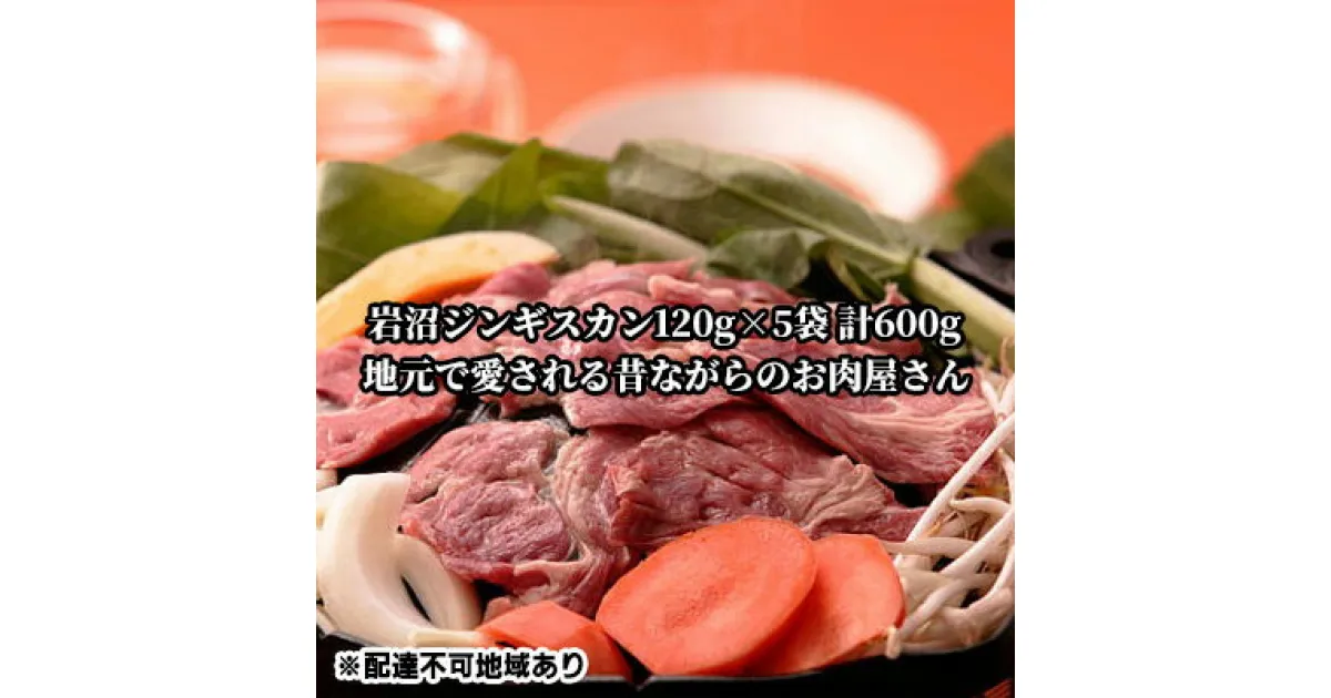 【ふるさと納税】岩沼ジンギスカン120g×5袋 計600g　 羊肉 ラム肉 肉料理 本場の味再現 おかず つまみ ビールに合う 特製ジンギスカン ヘルシー 夕飯 夜ごはん